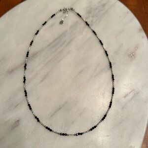 Black spinel necklace
